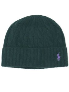 画像1: POLO RALPH LAUREN CLASSIC CABLE BEANIE (1)