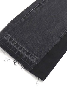 画像7: 【送料無料】mnml B118 FLARE WORK DENIM BLACK (7)