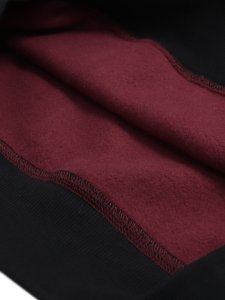 画像5: 【SALE】WHIMSY SOCKS PANELED HOODIE BURGUNDY (5)