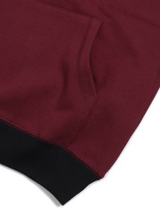 画像4: 【SALE】WHIMSY SOCKS PANELED HOODIE BURGUNDY (4)