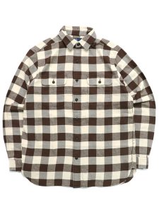 画像1: 【送料無料】POLO RALPH LAUREN CLASSIC FIT PLAID TWILL WORK SHIRT (1)