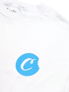 画像3: COOKIES CLOTHING C BITE LOGO L/S TEE WHITE/COOKIES BLUE (3)