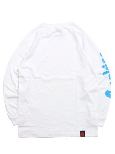 画像2: COOKIES CLOTHING C BITE LOGO L/S TEE WHITE/COOKIES BLUE (2)