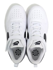 画像6: 【KIDS】NIKE COURT BOROUGH LOW RECRAFT PS WHITE/BLACK (6)