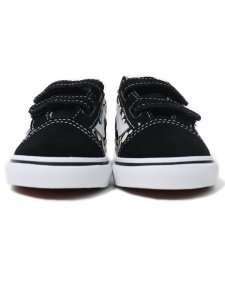画像3: 【KIDS】VANS TODDLER OLD SKOOL V PRIMARY CHECK BLK/WH (3)