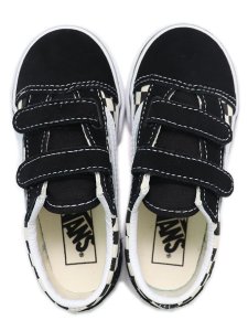 画像6: 【KIDS】VANS TODDLER OLD SKOOL V PRIMARY CHECK BLK/WH (6)