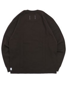 画像2: 【SALE】REIGNING CHAMP MIDWEIGHT JERSEY LONG SLEEVE-SABLE (2)