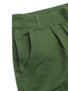 画像3: 【SALE】PRO CLUB HW TWILL PLEATED WIDE LEG CARGO PANT (3)