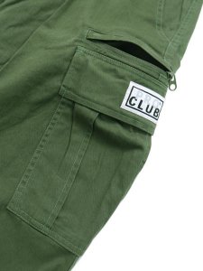 画像4: 【SALE】PRO CLUB HW TWILL PLEATED WIDE LEG CARGO PANT (4)