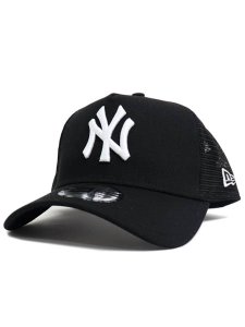 画像1: NEW ERA 9FORTY A-FRAME TRUCKER YANKEES BLK/WHT (1)