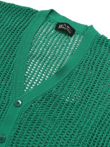 画像3: 【SALE】MANASTASH MESH KURTIGAN GREEN (3)