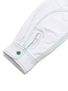 画像6: 【SALE】MANASTASH POINT COL WORK SHIRTS WHITE (6)
