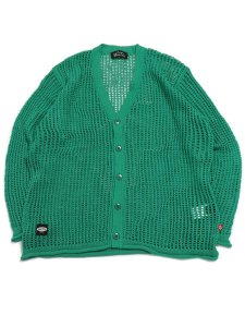 画像1: 【SALE】MANASTASH MESH KURTIGAN GREEN (1)