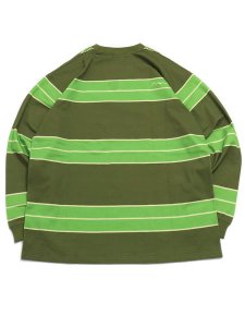 画像2: 【SALE】MANASTASH ABERDEEN RUGGER L/S TEE OLIVE (2)