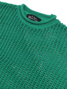 画像3: 【SALE】MANASTASH MESH SUMMER SWEATER GREEN (3)