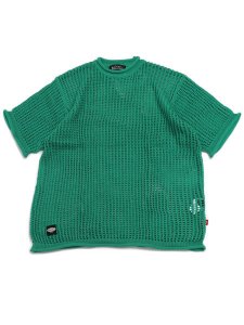 画像1: 【SALE】MANASTASH MESH SUMMER SWEATER GREEN (1)