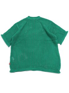 画像2: 【SALE】MANASTASH MESH SUMMER SWEATER GREEN (2)
