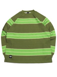 画像1: 【SALE】MANASTASH ABERDEEN RUGGER L/S TEE OLIVE (1)