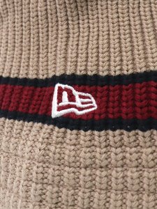 画像3: NEW ERA KNIT BUCKET LINE BEIGE/DK GREEN/BURGUNDY (3)