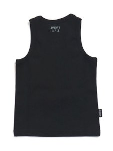 画像2: 【KIDS】AVIREX KIDS DAILY RIB TANK TOP BLACK (2)