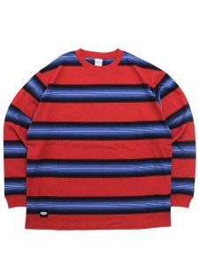 画像1: 【SALE】MANASTASH 90'S MULTI STRIPE TEE (1)