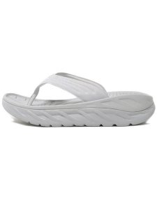 画像2: 【SALE】HOKA ORA RECOVERY FLIP LUNAR ROCK/WHITE (2)