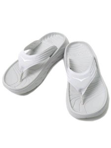画像4: 【SALE】HOKA ORA RECOVERY FLIP LUNAR ROCK/WHITE (4)