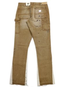 画像2: 【SALE】【送料無料】mnml B243 FLARE DENIM BROWN (2)