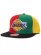 画像1: MITCHELL & NESS NBA PINWHEEL SNAPBACK LAKERS RASTA (1)