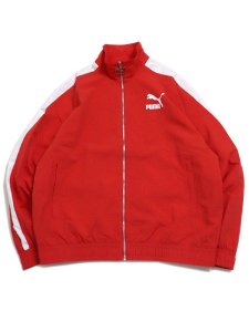 画像1: 【送料無料】PUMA T7 OVERSIZE WOVEN TRACK JACKET-F.O.T.RED (1)