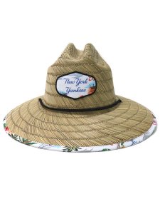 画像2: 【SALE】REYN SPOONER NEW YORK YANKEES 22 SCENIC STRAW HAT (2)