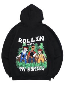 画像1: STREET WEAR SUPPLY C&C ROLLIN WITH MY HOMIES HOODIE (1)