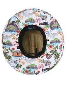 画像4: 【SALE】REYN SPOONER NEW YORK YANKEES 22 SCENIC STRAW HAT (4)
