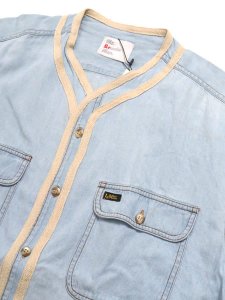 画像3: 【SALE】MR.REMAKE MAN REMAKE BASEBALL SHIRT DENIM ASSORT (3)