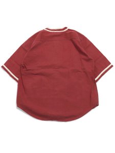 画像2: 【SALE】MR.REMAKE MAN REMAKE BASEBALL SHIRT RED ASSORT (2)