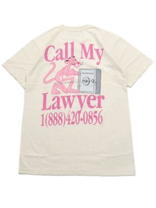 画像1: 【SALE】MARKET PINK PANTHER CALL MY LAWYER TEE ECRU (1)