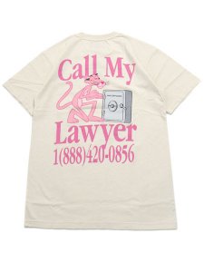 画像1: MARKET PINK PANTHER CALL MY LAWYER TEE ECRU (1)