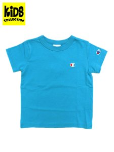 画像1: 【KIDS】CHAMPION KIDS US COTTON S/S TEE-AQUA BLUE (1)