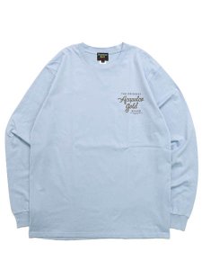 画像2: 【SALE】ACAPULCO GOLD 6.5oz RELAXED PARTY BEAR LS TEE STONE BL (2)