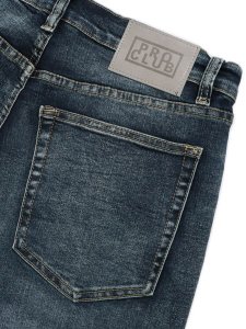 画像5: 【送料無料】PRO CLUB HW BAGGY FIT DENIM PANT DK STONEWASH (5)