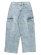 画像1: 【送料無料】PRO CLUB HW BAGGY FIT DENIM CARGO PANT LT STW (1)