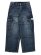 画像1: 【送料無料】PRO CLUB HW BAGGY FIT DENIM CARGO PANT DK STW (1)