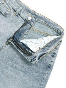 画像4: 【送料無料】PRO CLUB HW RELAXED FIT DENIM SHORT LT STONEWASH (4)