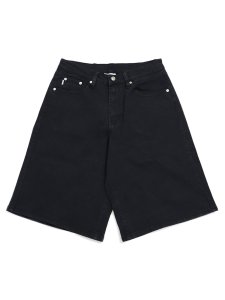 画像1: 【送料無料】PRO CLUB HW BAGGY FIT DENIM SHORT BLACK (1)