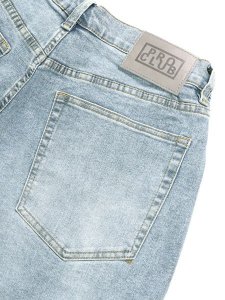 画像5: 【送料無料】PRO CLUB HW BAGGY FIT DENIM SHORT LT STONEWASH (5)