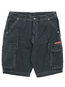 画像2: 【SALE】【送料無料】TRUE RELIGION BIG T CARGO SHORTS JET BLACK (2)