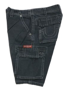 画像3: 【SALE】【送料無料】TRUE RELIGION BIG T CARGO SHORTS JET BLACK (3)