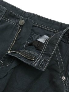 画像5: 【SALE】【送料無料】TRUE RELIGION BIG T CARGO SHORTS JET BLACK (5)