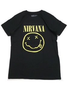 画像1: ROCK OFF NIRVANA YELLOW HAPPY FACE TEE (1)