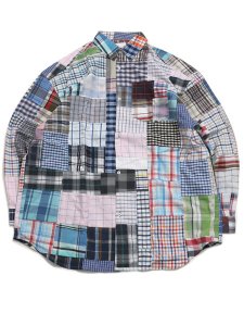 画像1: 【SALE】MR.REMAKE MAN REMAKE PATCHWORK L/S SHIRT ASSORT (1)